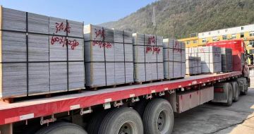 济宁 芝麻灰地铺石出货日常