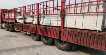 济宁 白麻荔枝面外墙干挂，工厂装车日常