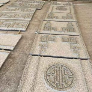 济宁 白麻花岗岩外墙立面雕刻板