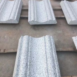 济宁 白麻花岗岩光面别墅线条