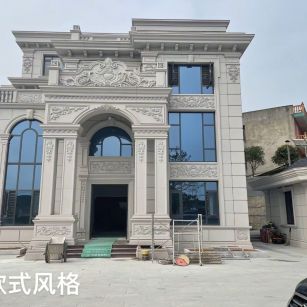 济宁 白麻花岗岩别墅外墙干挂