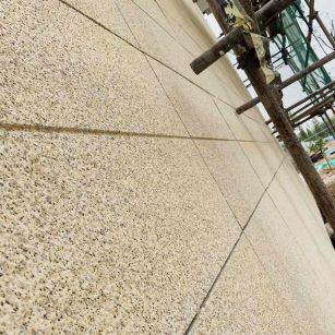 济宁 黄金麻花岗岩荔枝面外墙干挂石材效果示例