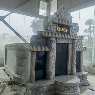 济宁 芝麻白墓碑效果展示图