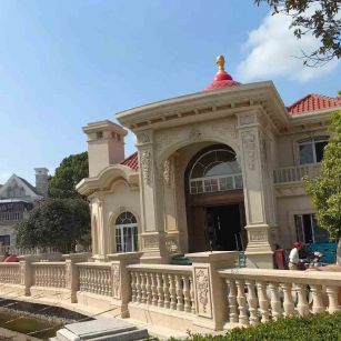 济宁 黄金麻花岗岩欧式别墅