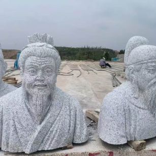 济宁 白麻花岗岩石材人物立体雕刻