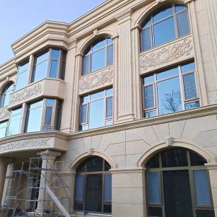 济宁 黄金麻花岗岩别墅外墙干挂