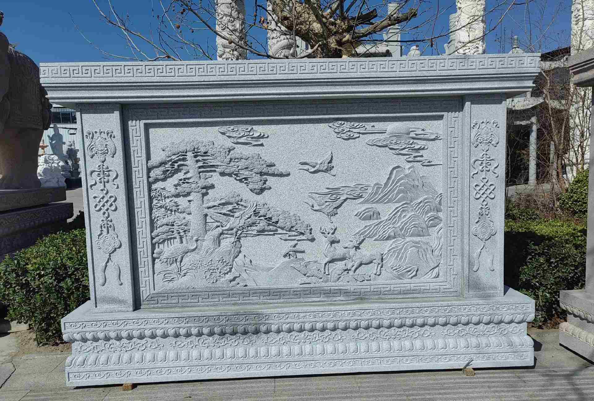 济宁 芝麻白大型照壁，屏风，影壁