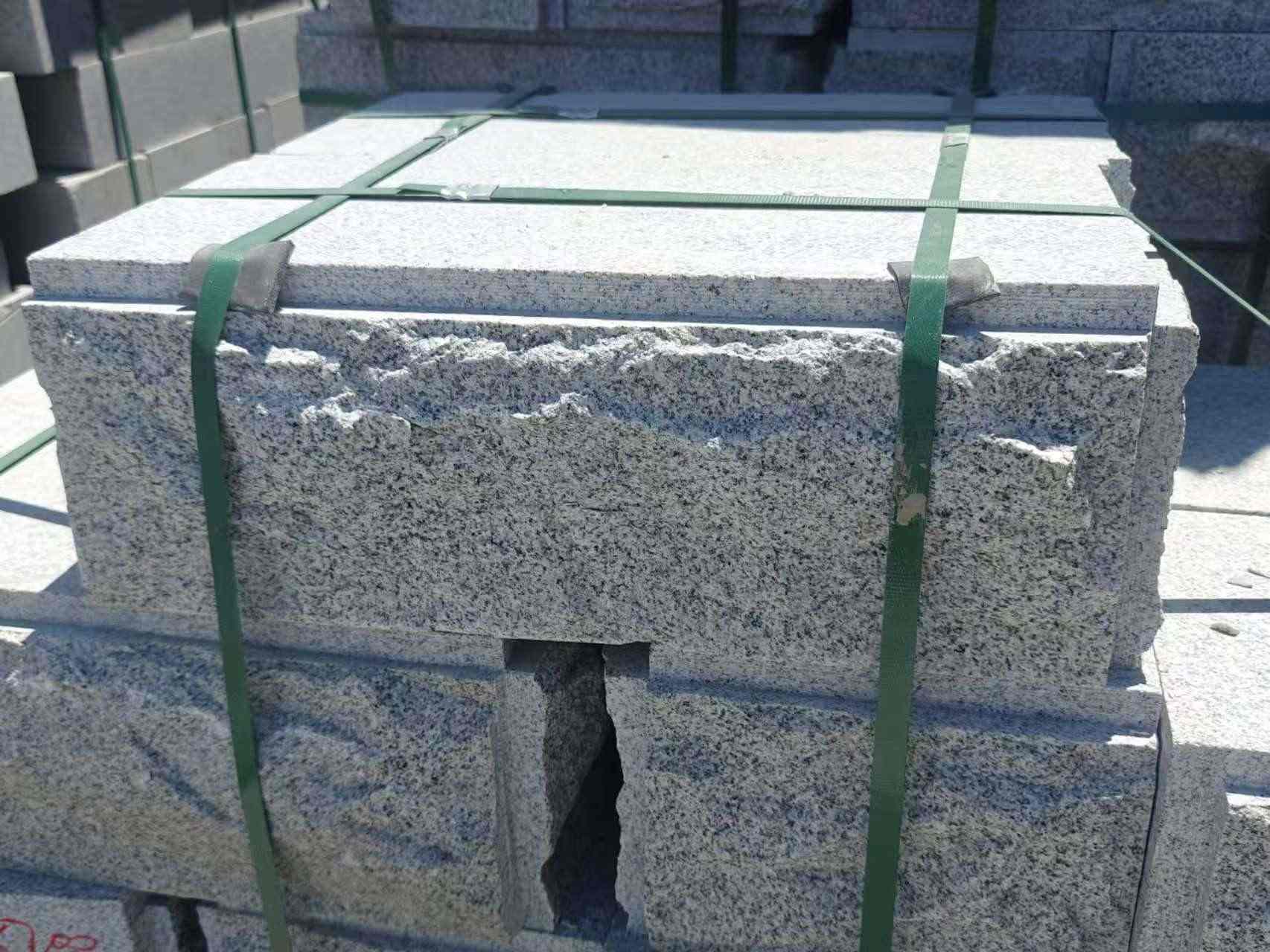 济宁 芝麻白花岗岩自然面成品