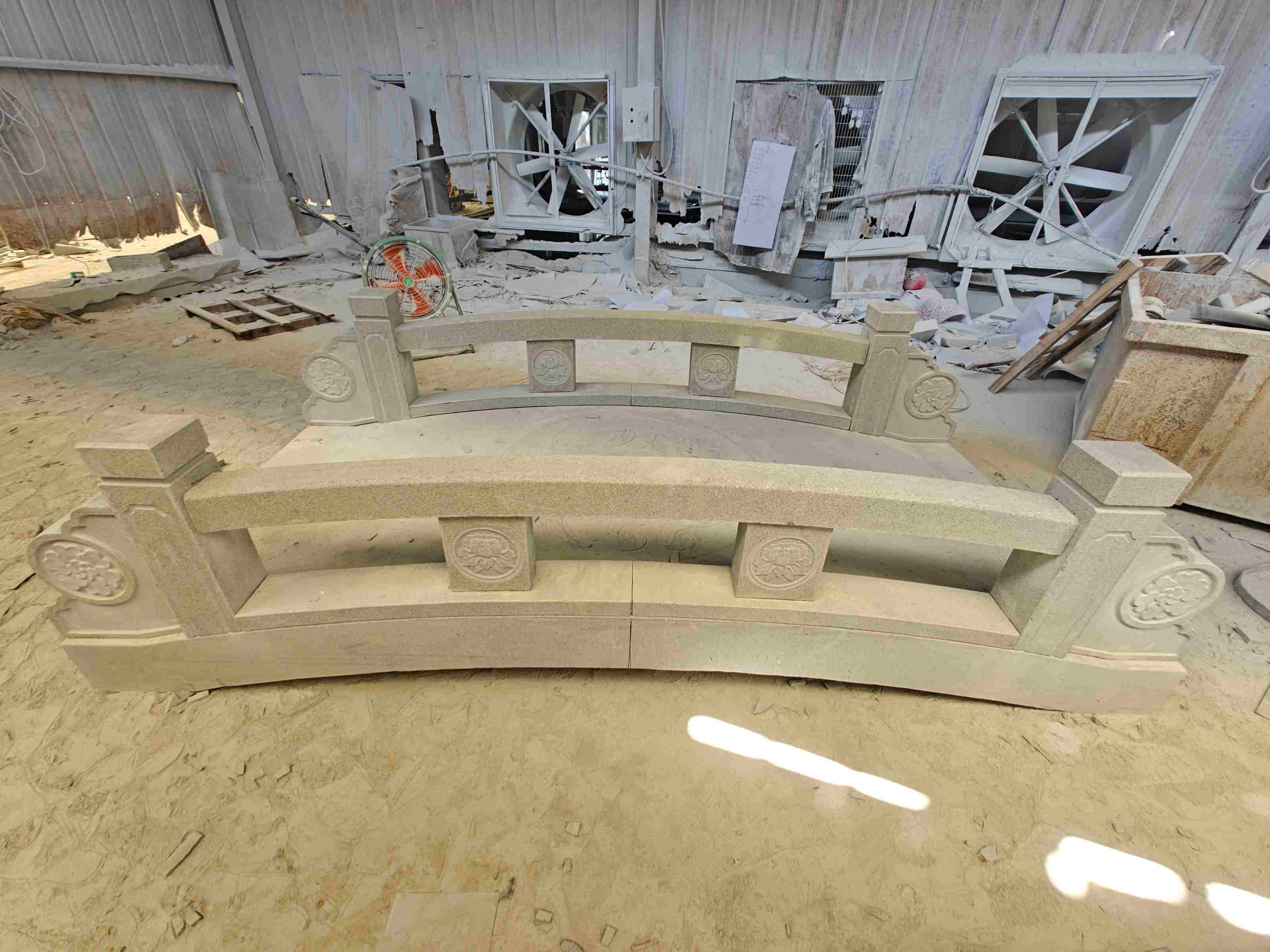 济宁 芝麻灰花岗岩异形加工-拱桥，石桥