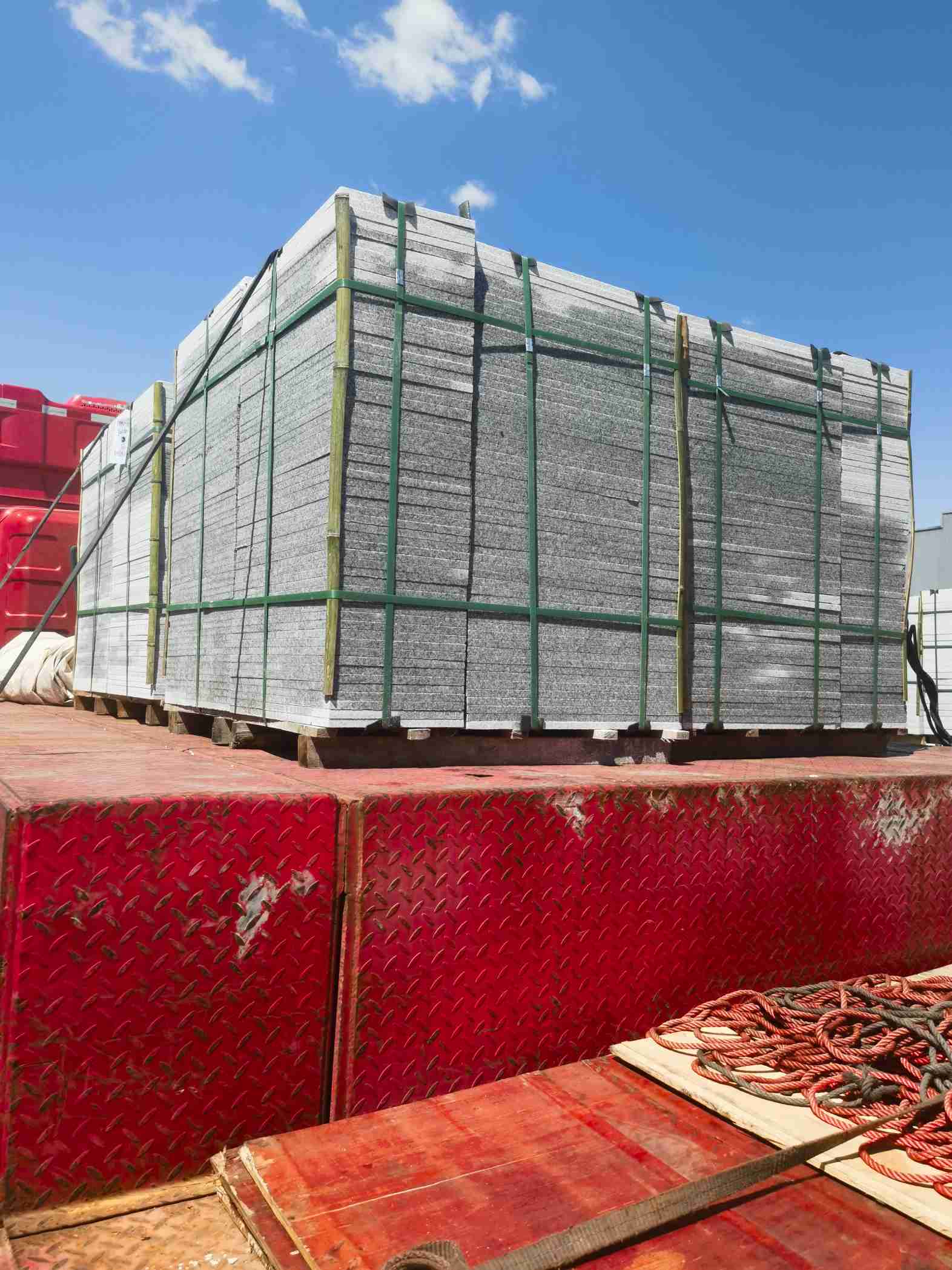 济宁 芝麻白火烧规格板地铺石300*600/600*600